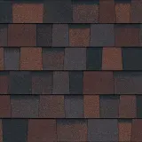 Color sample of Owens Corning Bourbon architectural shingles.