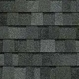 Color sample of Owens Corning Estate Gray architectural shingles.
